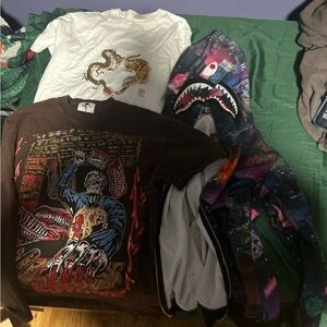 Bape hoodie and shirt LOT